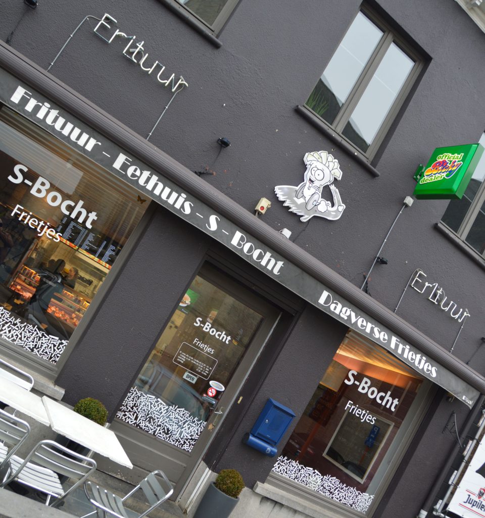 frituur van de buitenkant