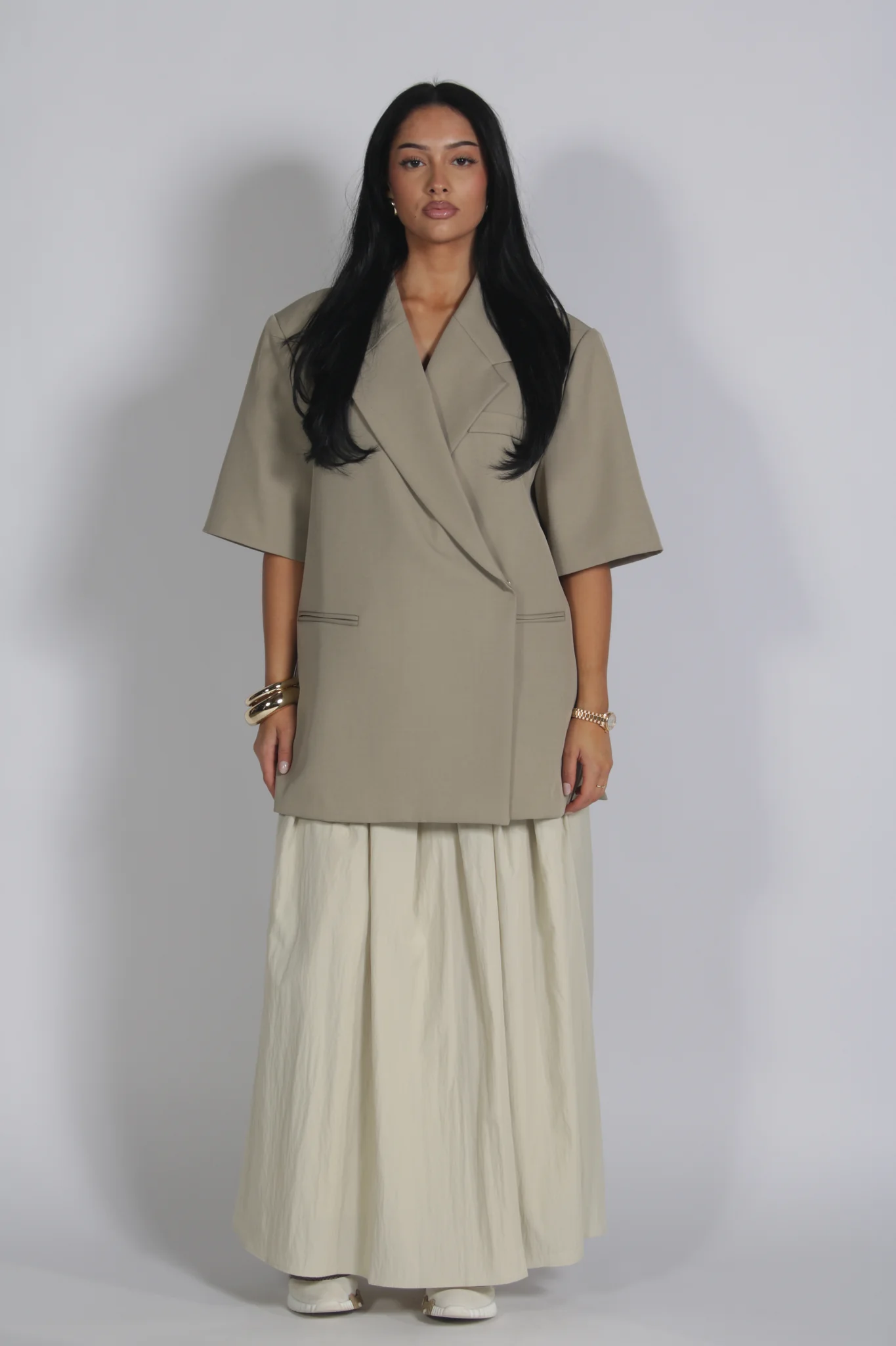 Kaki blazer - Afbeelding 1
