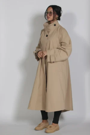 Long trench beige