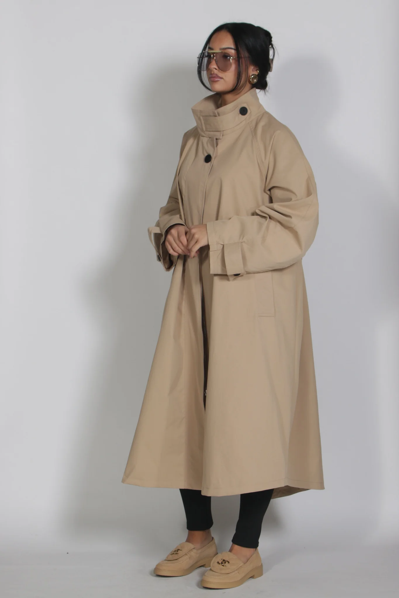 Long trench beige - Afbeelding 1
