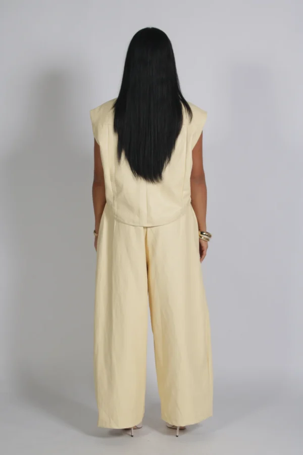 Korte mouwen buttem yellow set