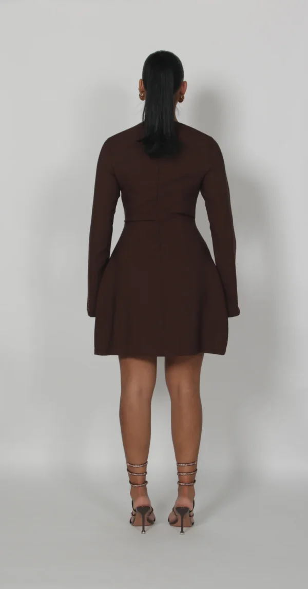 Short brown dress