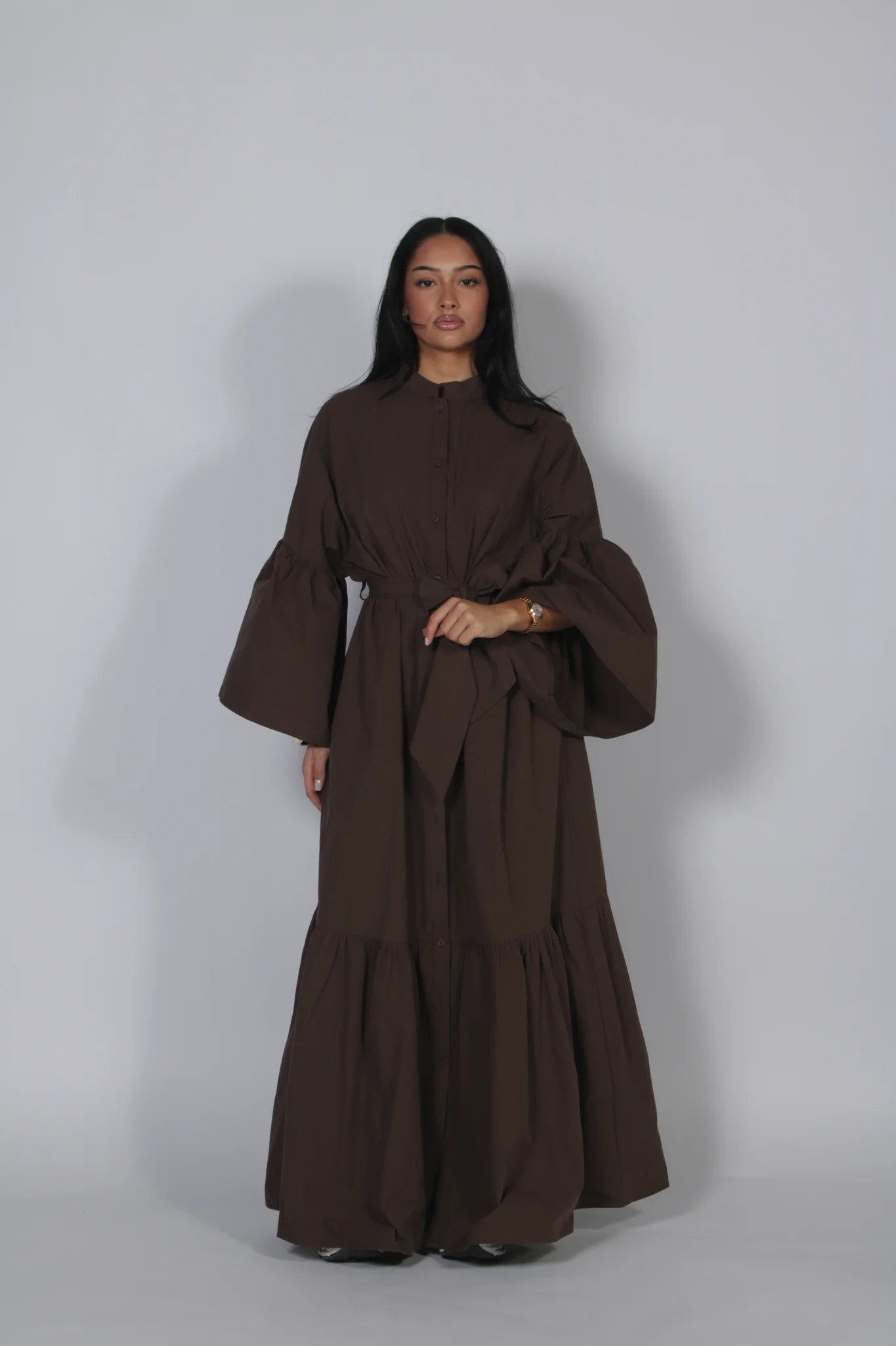 Brown dress - Afbeelding 1