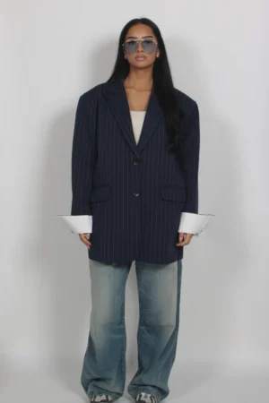 Blue X blazer