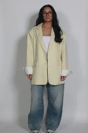Butter yellow blazer