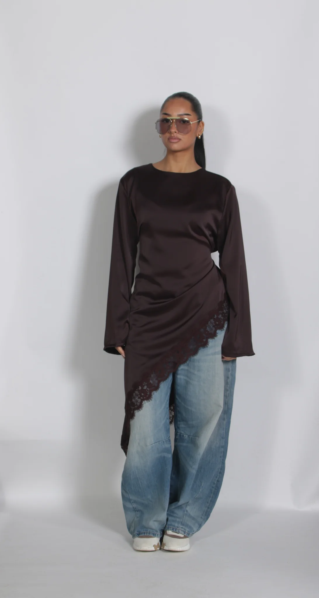 Asym top brown - Afbeelding 3