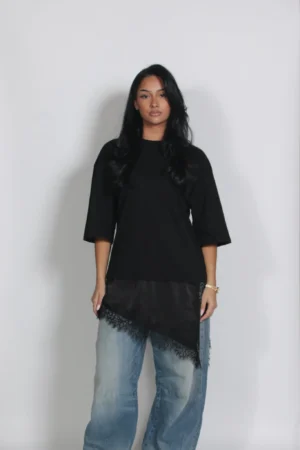 Lace shirt Black