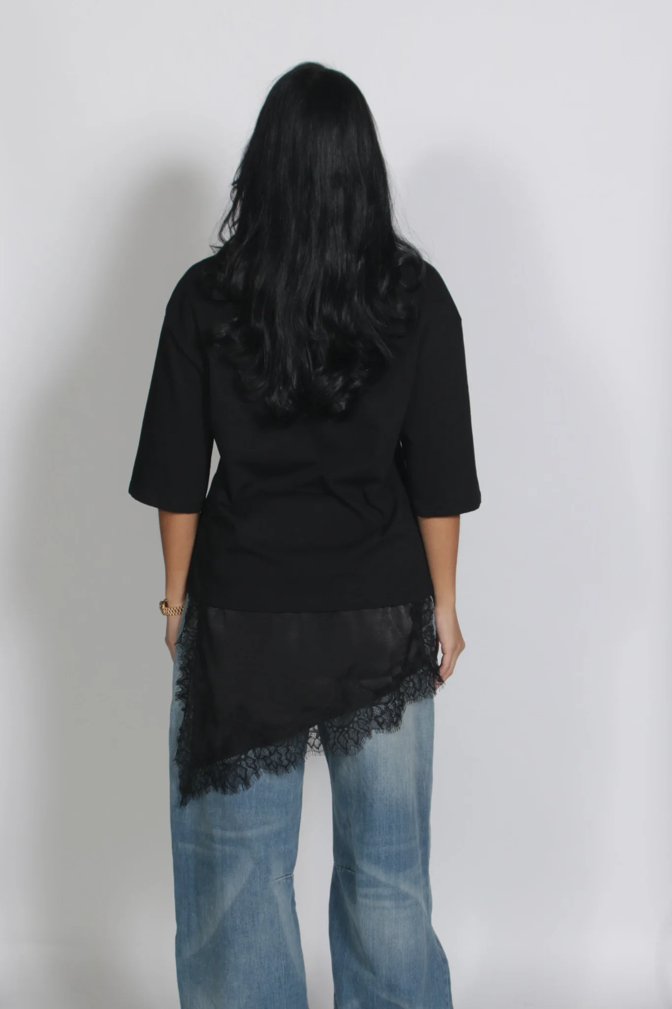 Lace shirt Black - Afbeelding 2